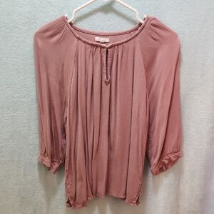 Maurices Dusty Rose Blouse